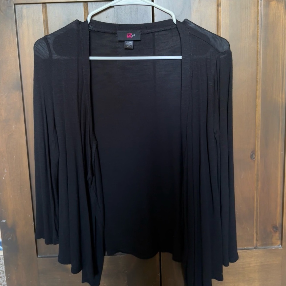 Black cardigan